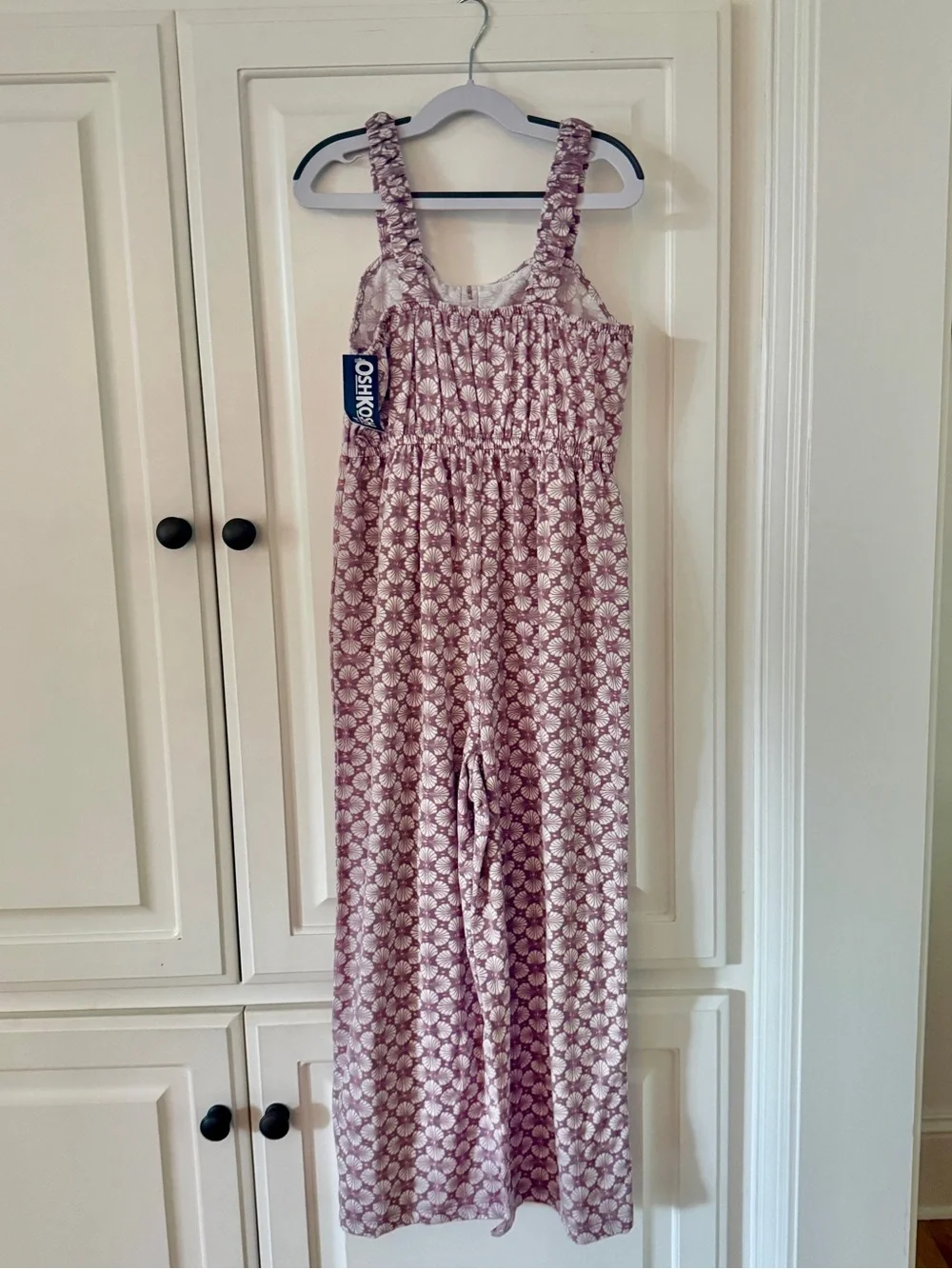 NWT OshKosh B’Gosh Girls Tropical Print Knit Jumpsuit, Size 10